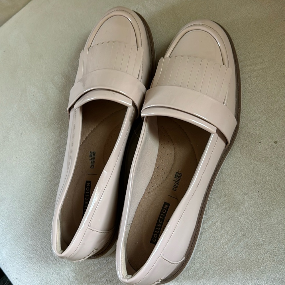 Pink Patent Leather Loafers